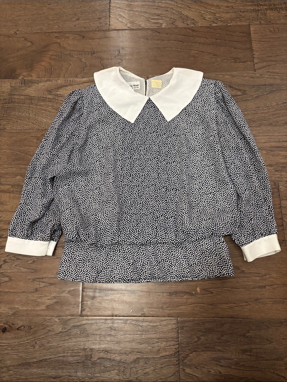 RARE Vintage Peter Pan Collar Polka Dot Blouse
